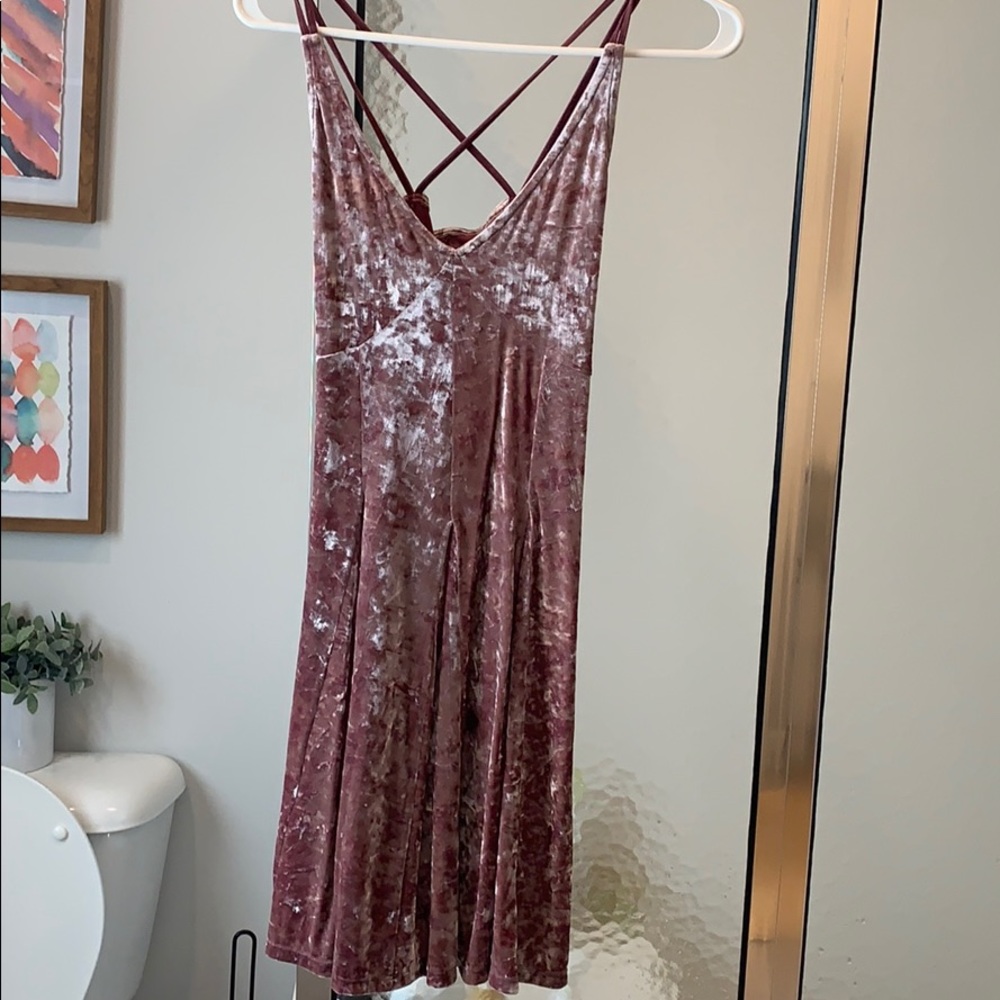 American Eagle crushed velvet dress